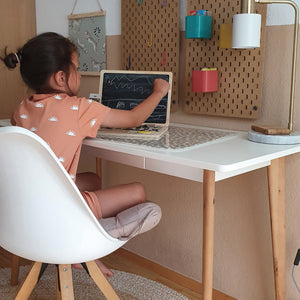 Holz-Laptop mit Magnet-Tafel (78 Magnete)