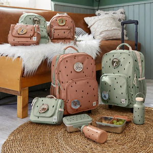 Kindergartenrucksack Mini – Happy Prints Olivgrün