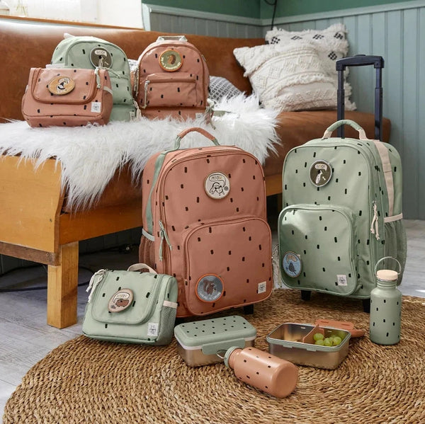 Kindergartenrucksack Mini – Happy Prints Olivgrün