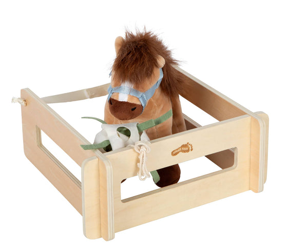 Spielset Pferd mit Stall und Zubehör in der Tasche