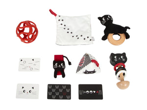 Geschenkset Baby-Box - Sinnesspielzeug, 7 Teile (0-3 Monate)