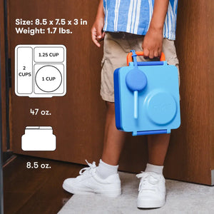 Lunchbox mit Thermoskanne OmieBox – Blue Sky