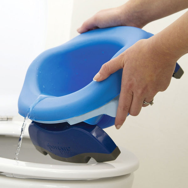 2-in-1 Töpfchen & WC-Aufsatz – Weiß-Blau