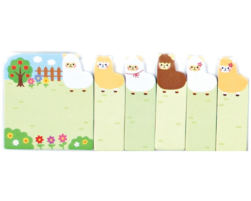 Haftnotizen – Lamas auf der Farm