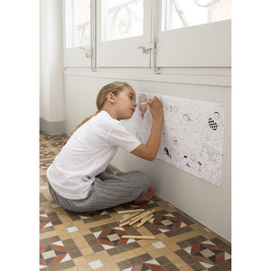 Aufklebbares Malbuch auf einer 4-Meter-Rolle – Transport - Tublu.de