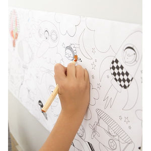 Aufklebbares Malbuch auf einer 4-Meter-Rolle – Transport - Tublu.de