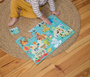 Puzzle XL – Weltkarte 3+ - Tublu.de