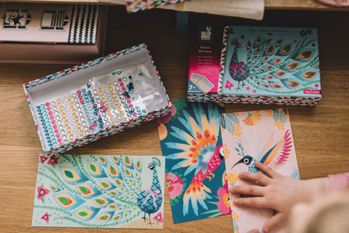 Kunstset mit magischen Strasssteinen – Schöne Vögel - Tublu.de