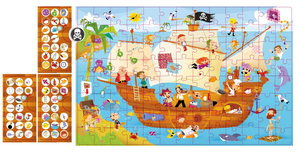 Beobachtungspuzzle – Piratenschiff 104 Teile 5+ - Tublu.de