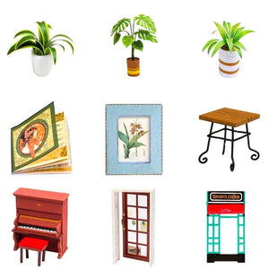 Bemaltes Modell Mini Café