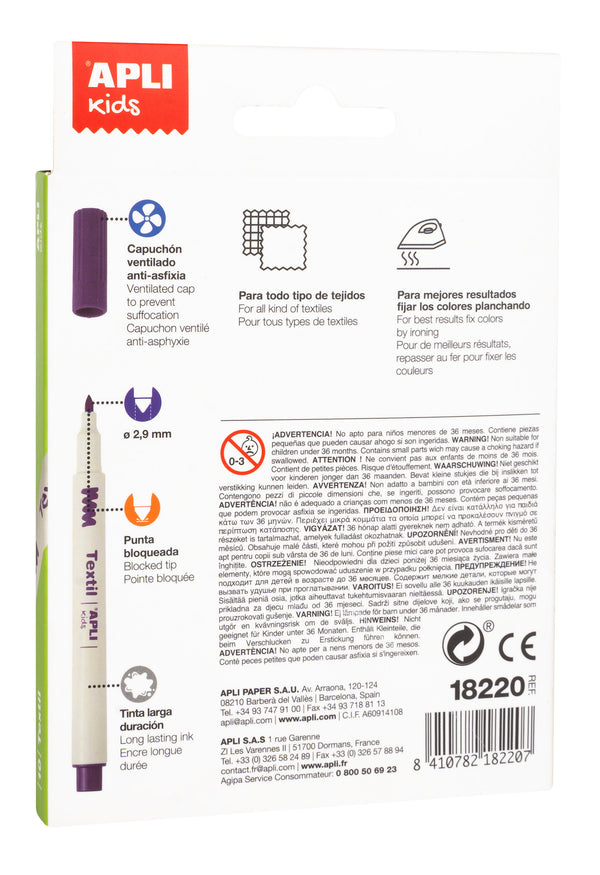 Textilstifte – 10 Farben - Tublu.de