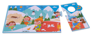 Puzzle mit 4 Teilen – Vier Jahreszeiten - Tublu.de