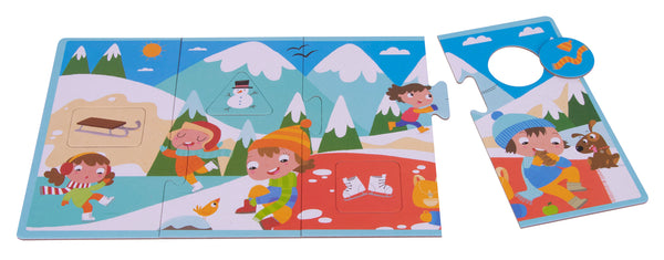 Puzzle mit 4 Teilen – Vier Jahreszeiten - Tublu.de