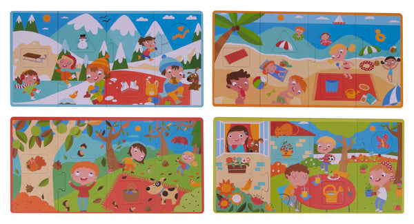 Puzzle mit 4 Teilen – Vier Jahreszeiten - Tublu.de