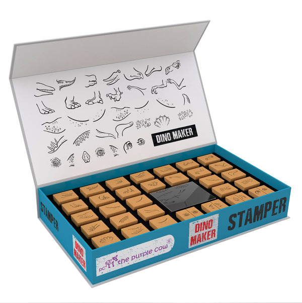 Holzstempel-Set – Dinosaurier