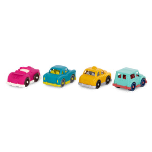 Set mit 4 kleinen Wonder Wheels-Autos – mit Cabrio