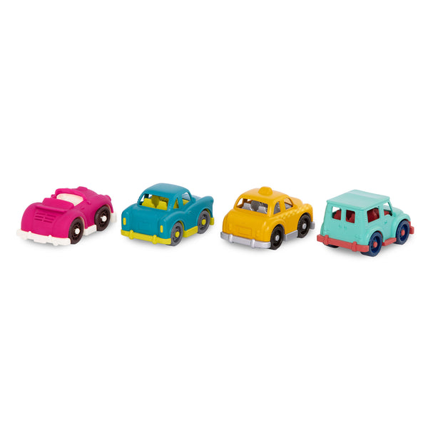 Set mit 4 kleinen Wonder Wheels-Autos – mit Cabrio