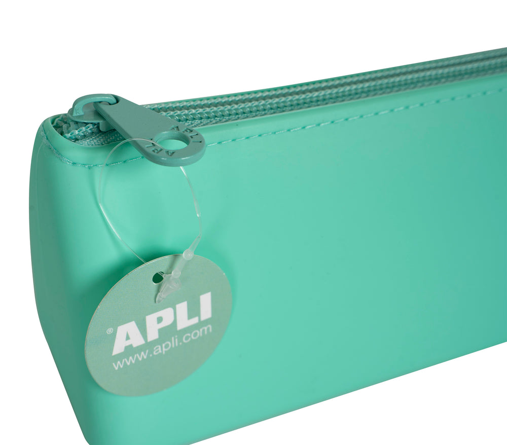 Dreieckige Silikon-Federmappe Nordik Collection – Grün - Tublu.de