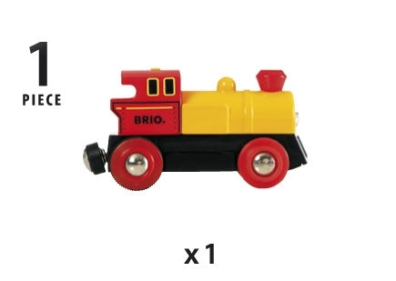 Batteriebetriebene Lokomotive - gelb