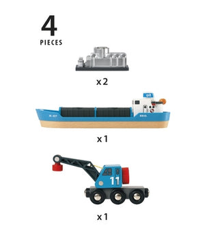 Containerschiff mit Kran BRIO World