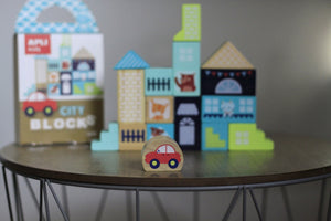 Holzklötze mit Beutel – Stadt - Tublu.de