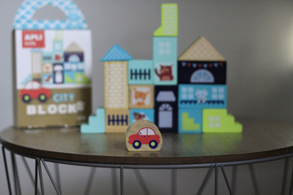 Holzklötze mit Beutel – Stadt - Tublu.de