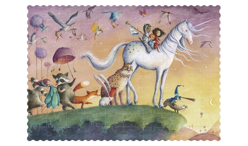 Taschenpuzzle für Kinder, 100 Teile – Mein Einhorn - Tublu.de