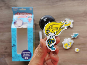 Stempel mit Marker – Ozean 3+