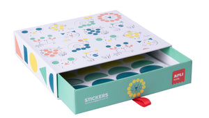 Stickerset mit geometrischen Motiven – Tiere - Tublu.de