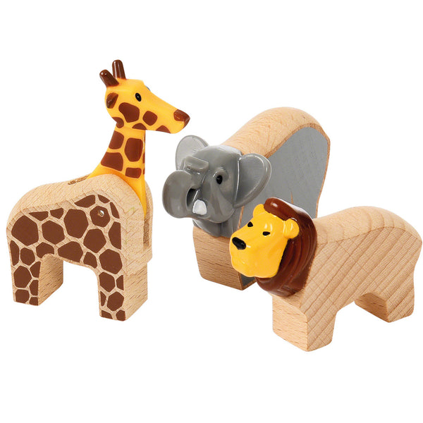 Holz-Safari-Bahn