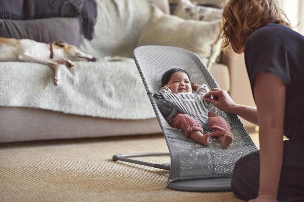 Babywippe BLISS MESH – Hellblau