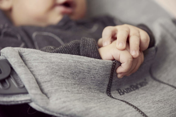 Babywippe BLISS 3D – Hellgrau Jersey