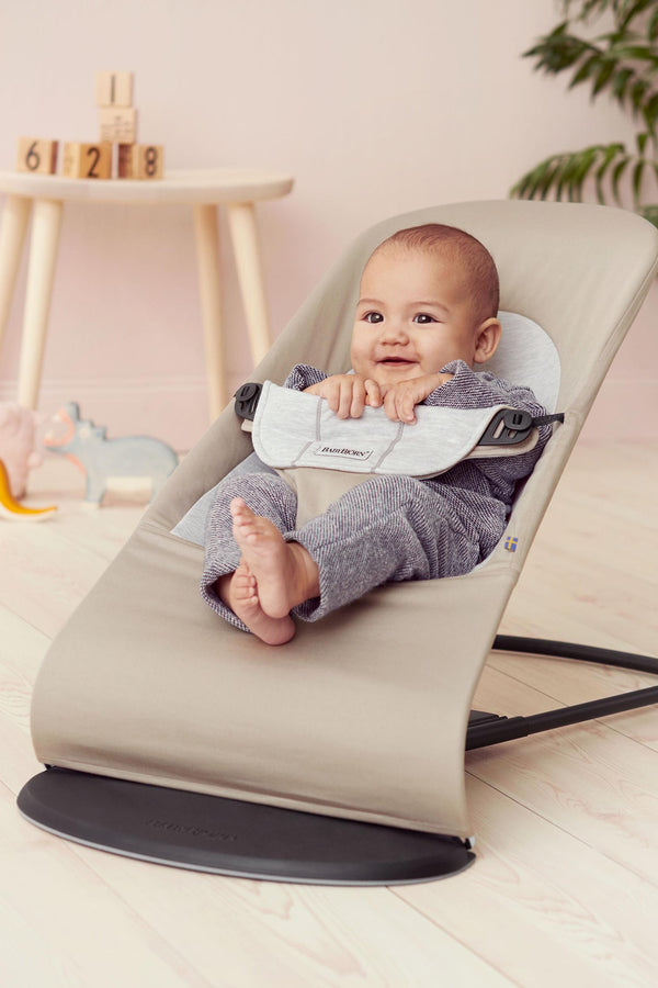 Babywippe BALANCE SOFT – Beige/Grau Jersey