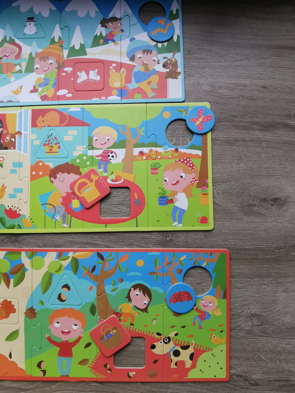Puzzle mit 4 Teilen – Vier Jahreszeiten - Tublu.de
