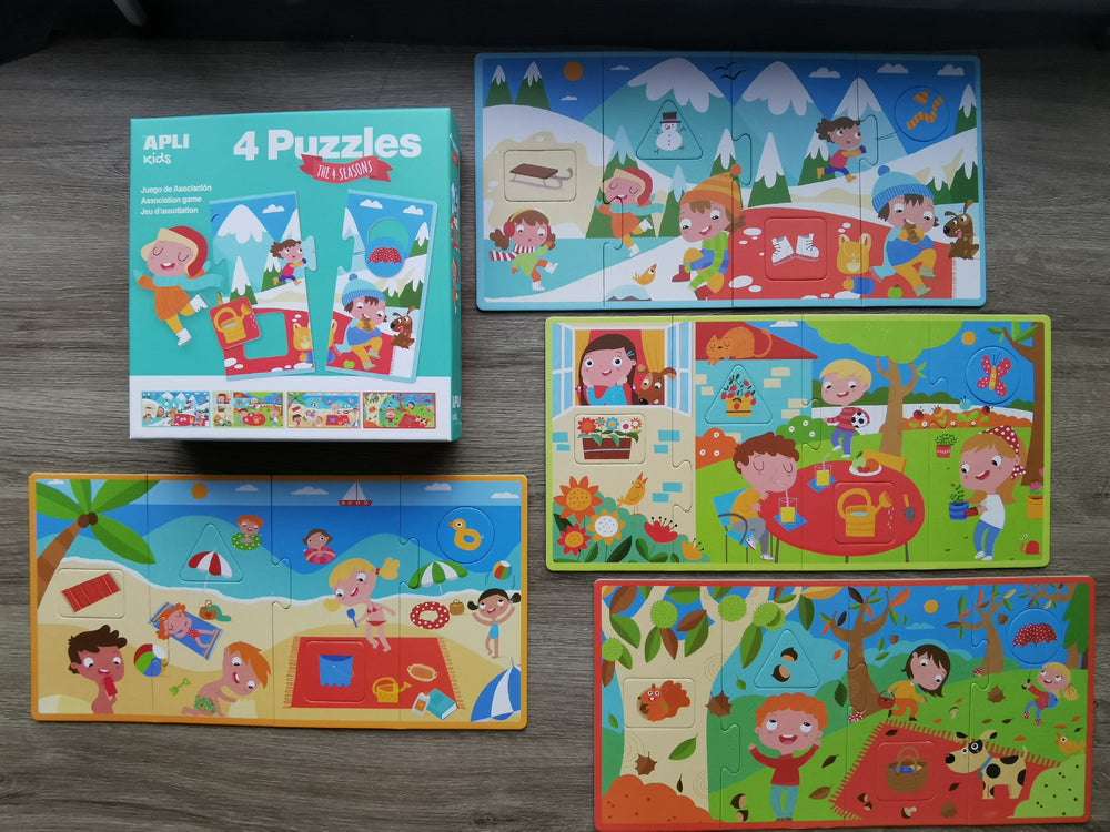 Puzzle mit 4 Teilen – Vier Jahreszeiten - Tublu.de