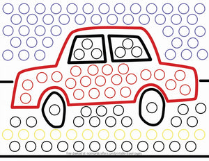 Große Punktmarker – Metallic-Glanz