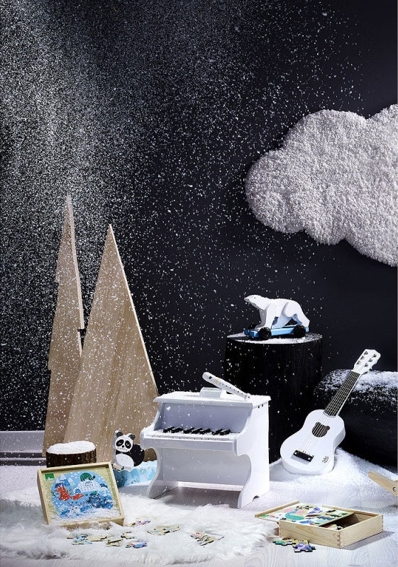 Klavier für Kinder – Weiß mit Noten