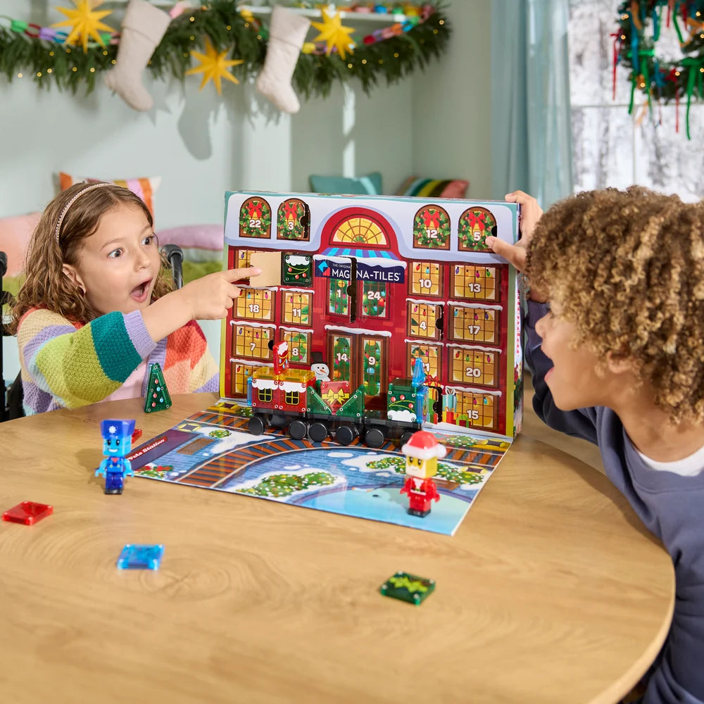 Magna-Tiles Adventskalender mit Magnetbausteinen - microMAGS, 34 Teile - Produktbild