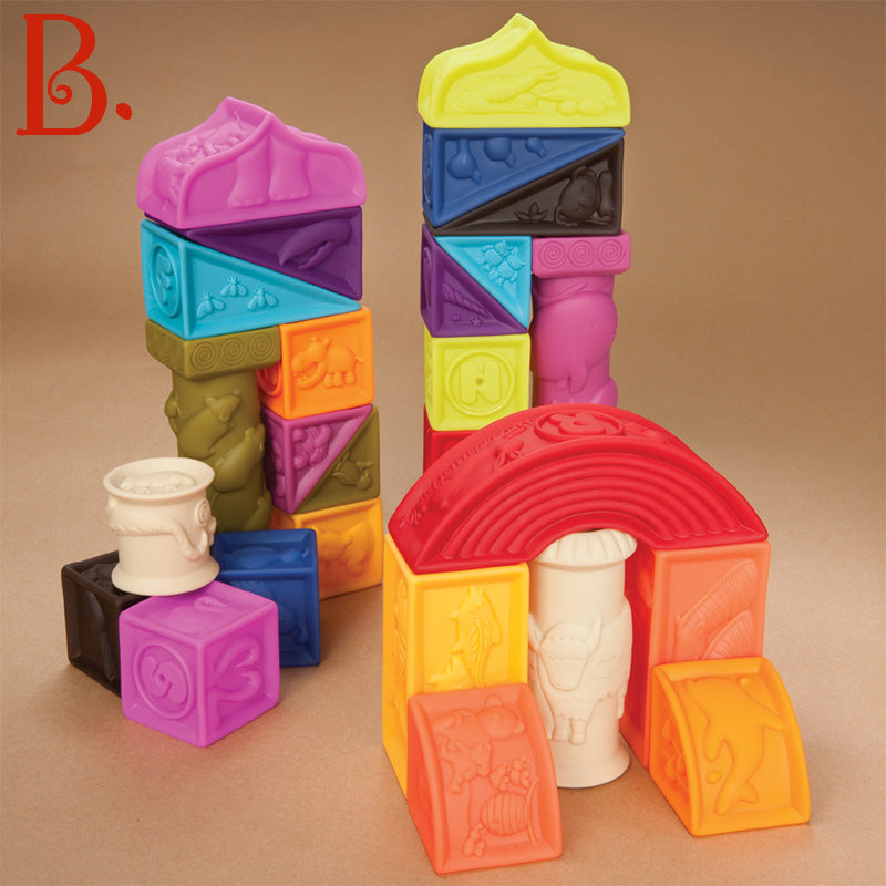 Weiche Bausteine Elemenosqueeze – großes Set - Tublu.de