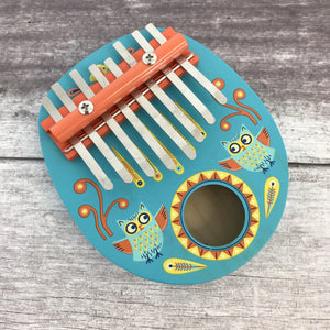Holz-Kalimba-Instrument  - Eule - Tublu.de