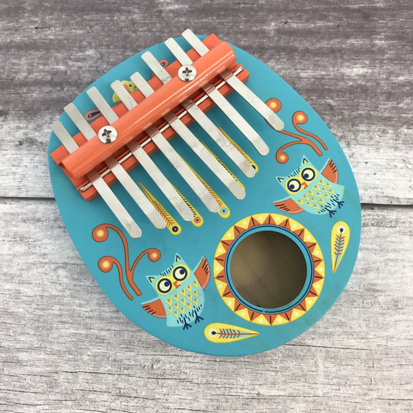 Holz-Kalimba-Instrument  - Eule - Tublu.de