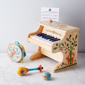 Kinderklavier aus Holz – Elektronisches Piano mit 18 Tasten