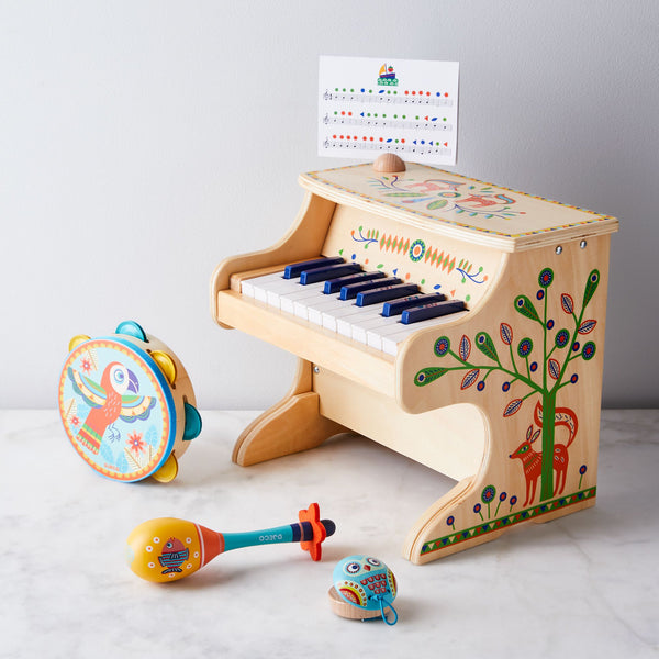 Kinderklavier aus Holz – Elektronisches Piano mit 18 Tasten
