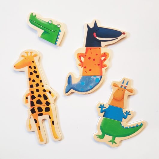 Holz-Magnetpuzzle – Tiere 24 Teile - Tublu.de