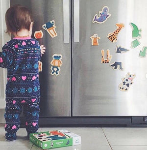 Holz-Magnetpuzzle – Tiere 24 Teile - Tublu.de