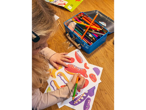 Malset mit beweglichen Elementen – Dinosaurier - Tublu.de