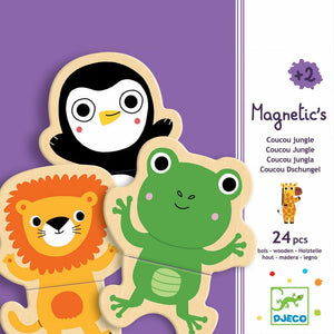Holz-Magnetpuzzle – Dschungel 24 Teile - Tublu.de