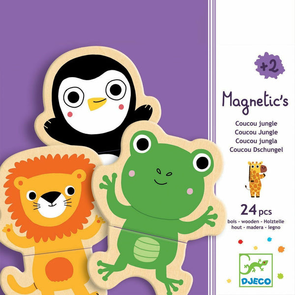 Holz-Magnetpuzzle – Dschungel 24 Teile - Tublu.de