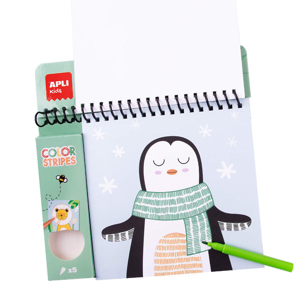Malbuch mit Markern – Color Stripes - Tublu.de