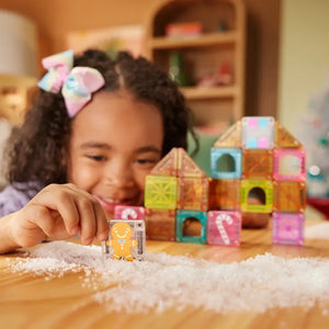 Magnetische Bausteine - microMAGS- Gingerbread House Travel, 24-teilig